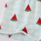 Red watermelon embroidery smocked set
