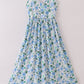 Tranquil garden print mom dress