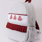 Mississippi state bulldogs embroidery girl backpack