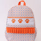 Clemson university embroidery girl schoolbag