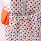 Clemson university embroidery girl schoolbag
