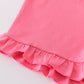 Rosebud bliss print smocked girl set