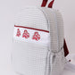 Mississippi state bulldogs embroidery boy backpack