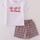 White Georgia go dawgs embroidery set