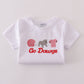 White Georgia go dawgs embroidery set