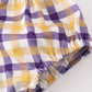 Purple gold LSU applique bloomer set