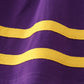 Purple gold LSU applique dress