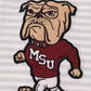 Maroon Mississippi applique stripe set