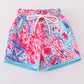 Tropical Sunset Waves swim trunks