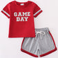 Maroon Alabama GAME DAY glitter shorts set