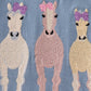Blue farm horses embroidery shorts set
