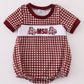 Mississippi MSU embroidery smocked gingham bubble