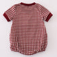 Mississippi MSU embroidery smocked gingham bubble