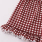 Mississippi MSU embroidery smocked gingham ruffle set