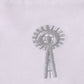Green farm windmill embroidery ruffle bubble