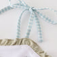 Green farm windmill embroidery ruffle shorts set