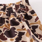 Brown camouflage print dad&me shorts