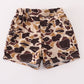 Brown camouflage print dad&me shorts