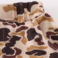 Brown camouflage print dad&me shorts