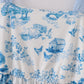 Blue farm print mom dress