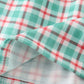 Blue apple french knot plaid dress