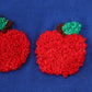 Blue apple french knot shorts set