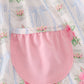 Tea floral bow ruffle shorts set
