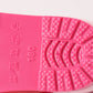 Pink bow rain boots