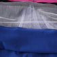 Sapphire blue princess embroidery ruffle dress