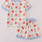 Apple pencil print shorts set