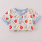 Apple pencil print shorts set