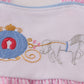 Pink pumpkin carriage embroidery stripe dress