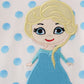 Blue character applique shorts set