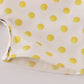 Yellow character applique dot romper