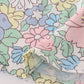 Blue floral print ruffle dress