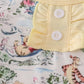 Yellow character print ruffle shorts set