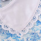 Blue willow toile print bloomer set