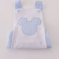 Blue character applique bubble