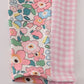 Pink floral print 2pc active tank legging set