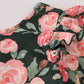 Pink floral swiss dot leotard