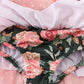 Pink floral swiss dot leotard
