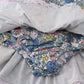 Blue floral lace ruffle leotard