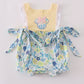 Yellow floral character applique bubble