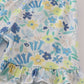 Yellow floral character applique shorts set