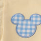 Yellow character applique shorts set