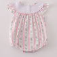 Pink Bow Embroidered Bow Bubble