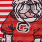 Red Georgia bulldog sequin stripe shorts set