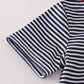 Navy stripe racing car embroidery bubble
