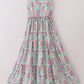 Green dream garden tiered mom dress