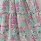 Green dream garden tiered mom dress